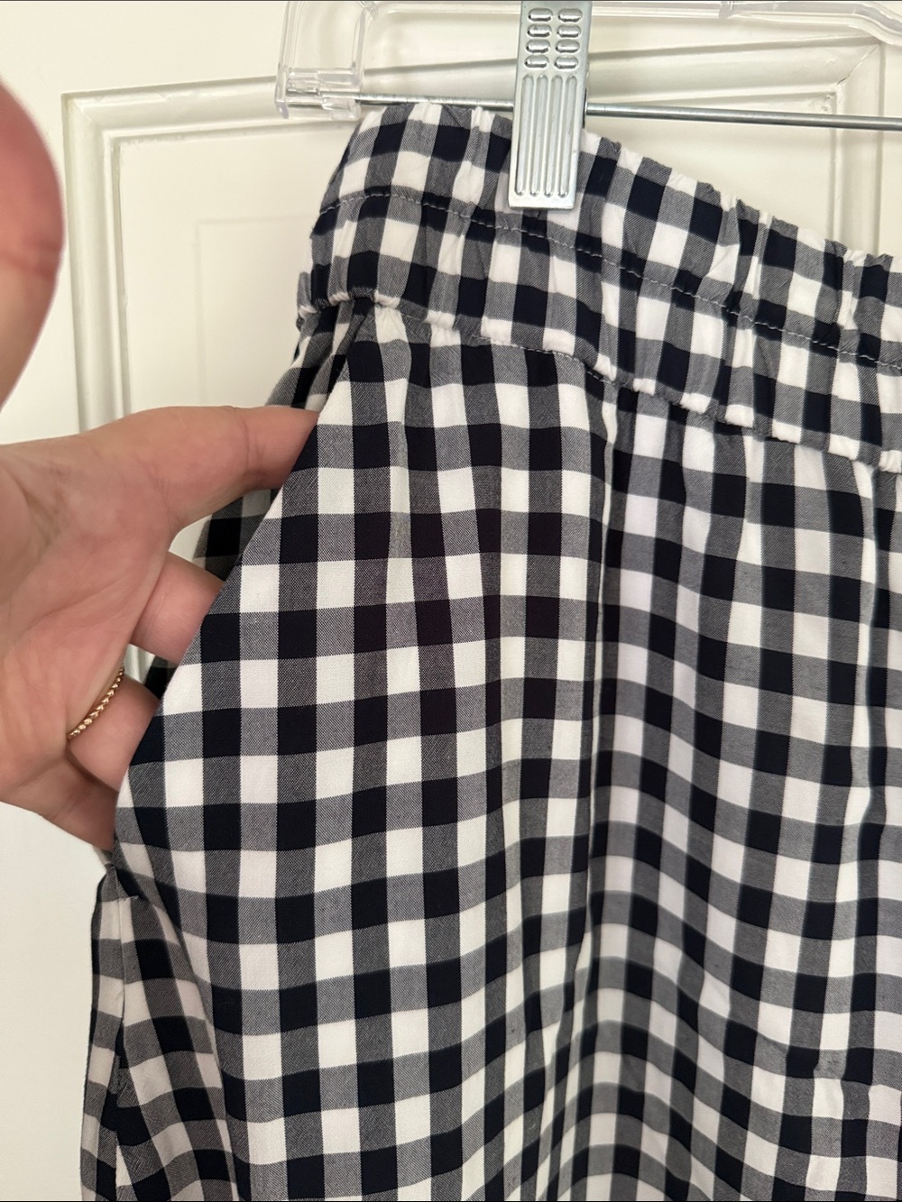 J. Crew Gingham High-Low Ruffle Skirt - Picture 2 of 6